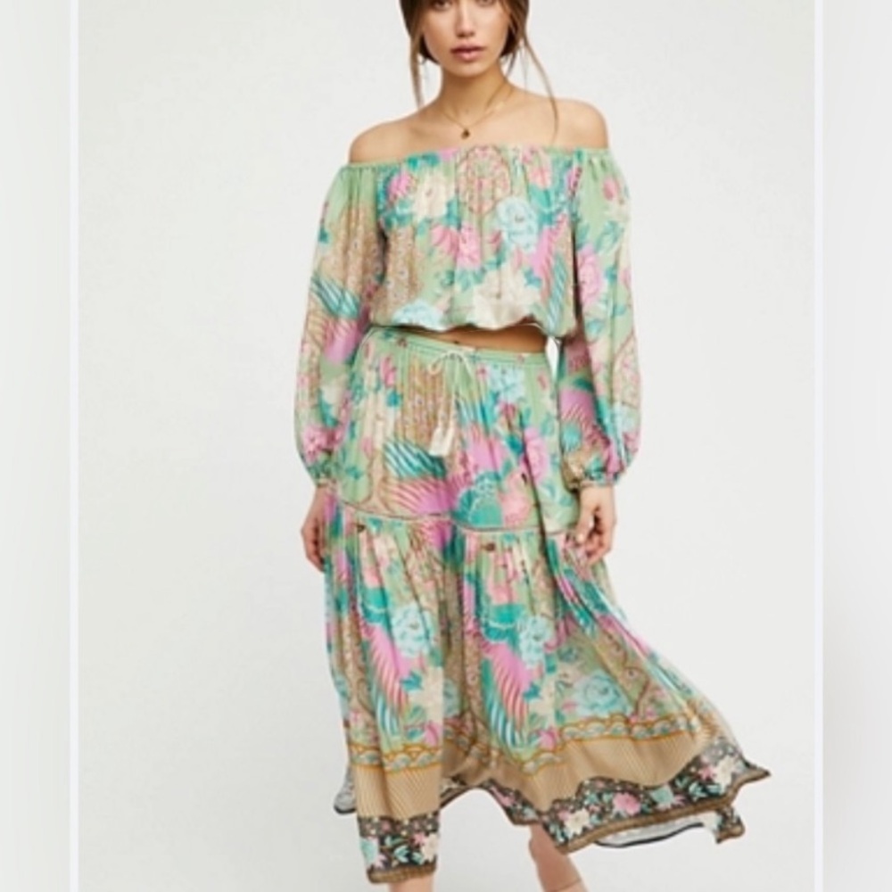 Spell Cloud dancer skirt and cropped top set